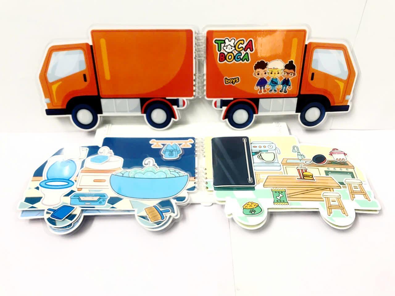 Bộ Tranh Tương Tác - Toca Boca Boys - LuLuHappyArt