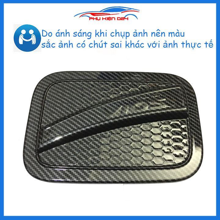Ốp nắp bình xăng Vios 2019-2020 vân cacbon chống trầy trang trí ô tô