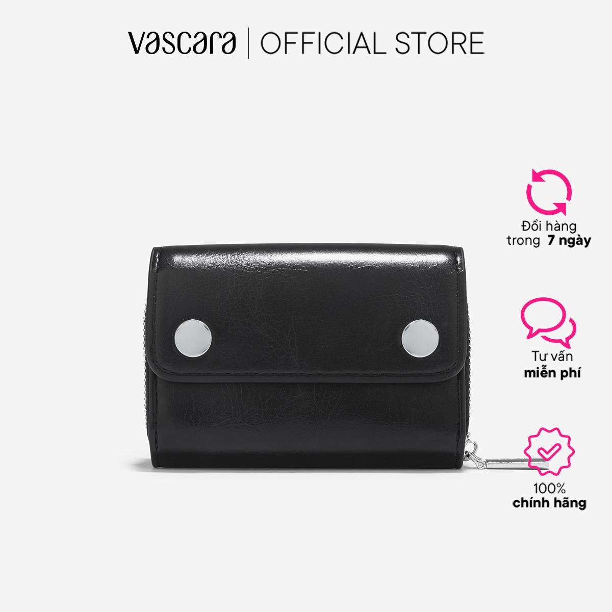 Vascara Ví Mini Nắp Gập Nhấn Khóa Kim Loại - WAL 0296