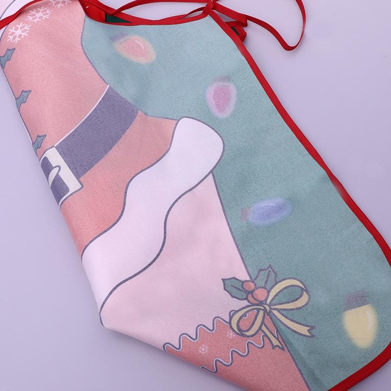 Tạp dề họa tiết hoạt hình phong cách giáng sinh