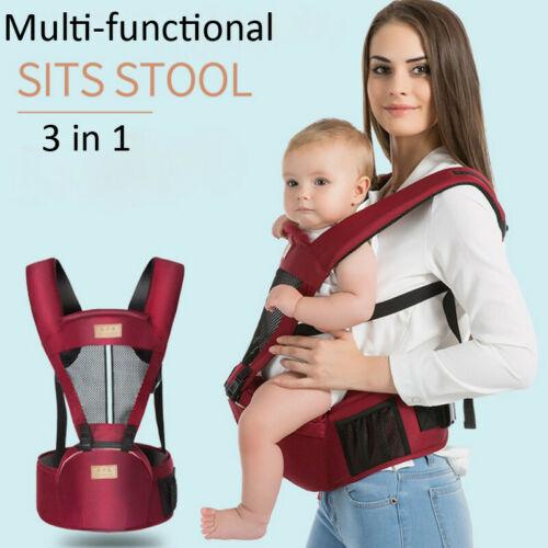 0-36 Tháng Cho Bé Kangaroo Tập Đi Sling Bọc Di Động Trẻ Sơ Sinh Hipseat Mềm Mại Thoáng Khí Có Thể Điều Chỉnh Hông Ghế Quấn Bé sling