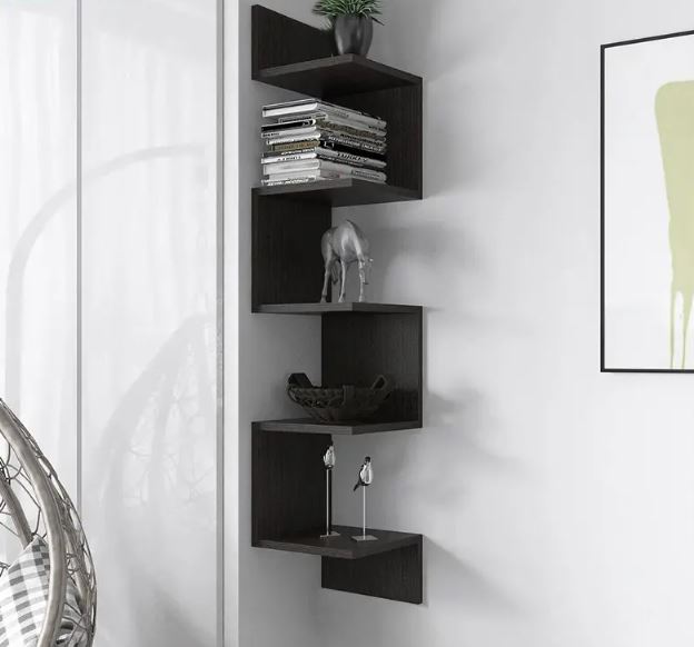 Kệ Gỗ Treo Góc Tường 5 Tầng Juno Sofa CTKT411 KT 125x25x25cm