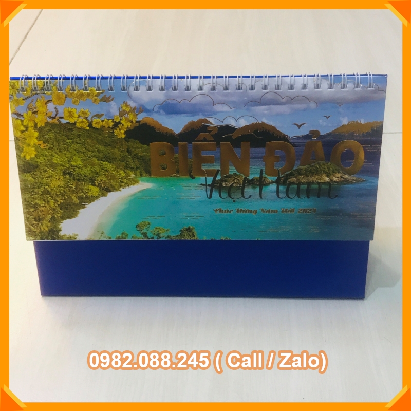 Lịch để bàn2024có ngày âm khổ 24*16cm _