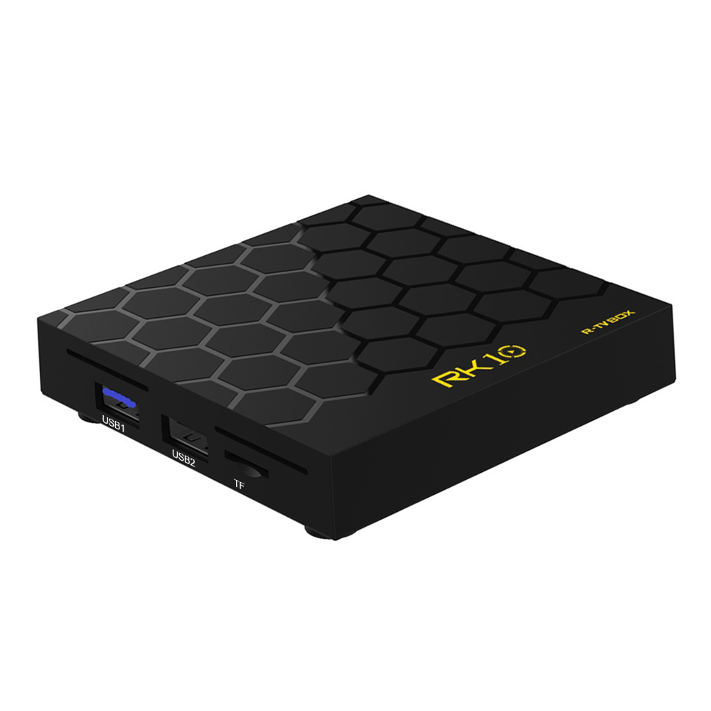 Android TV 7.1 Smart TV Box w / 2.4G cps điều khiển từ xa RK3328 Quad Core 64 bit UHD 4K VP9 H.265 2GB / 16GB RK10 Android TV 7.1