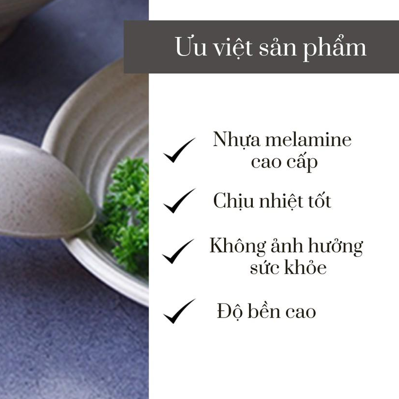 Muỗng Cơm, Thìa Nhựa Melamine Cao Cấp Dùng Trong Nhà Hàng, Quán Ăn