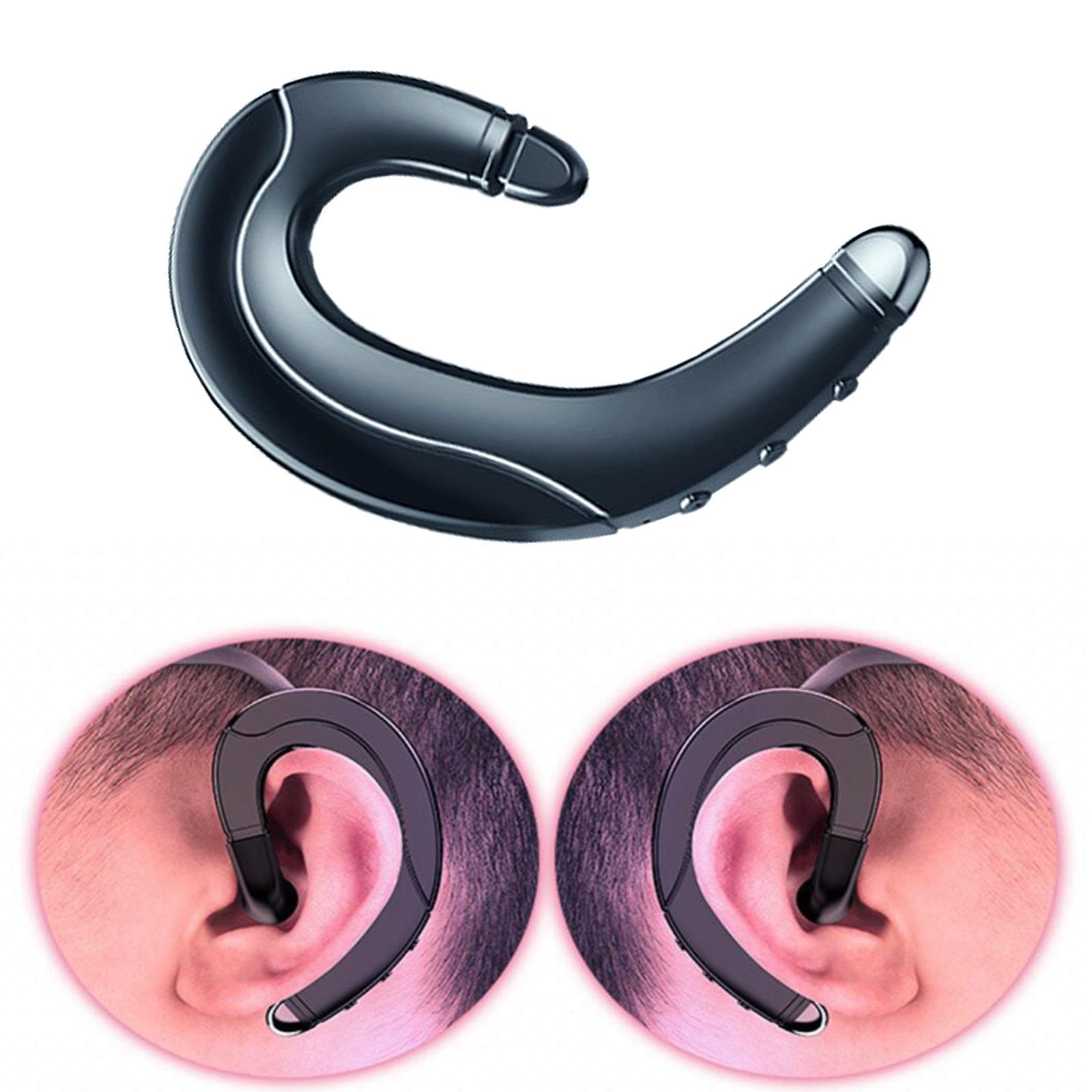 2X Ear-hook Wireless Bluetooth Headphones Bone Conduction Sports Driving Earbud
