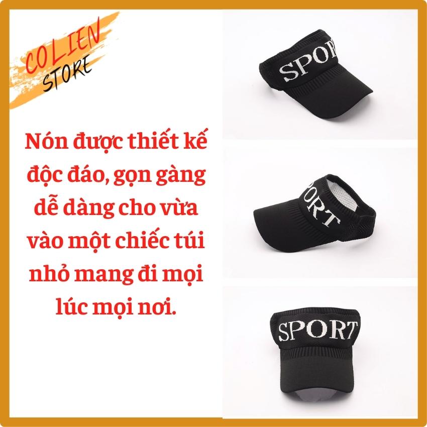 Mũ Lưỡi Trai Nửa Đầu Sport Thời Trang Đan Kết Từ Len Sợi Mảnh Thoáng Khí Co Giãn Không Xù Lông