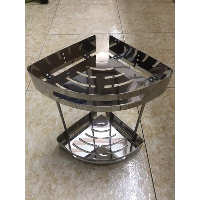 Kệ góc bằng Inox 304 dày sáng bóng cao cấp