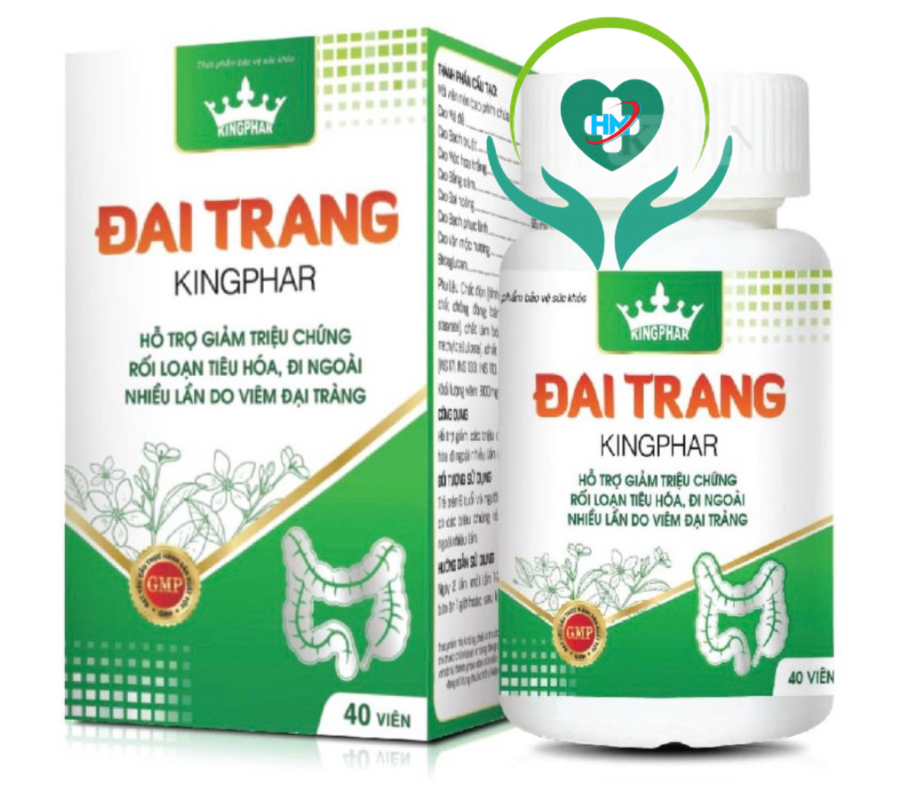 Đại tràng Kingphar- Hộp 40 viên - dùng cho người bị đại tràng co thắt , viêm đại tràng