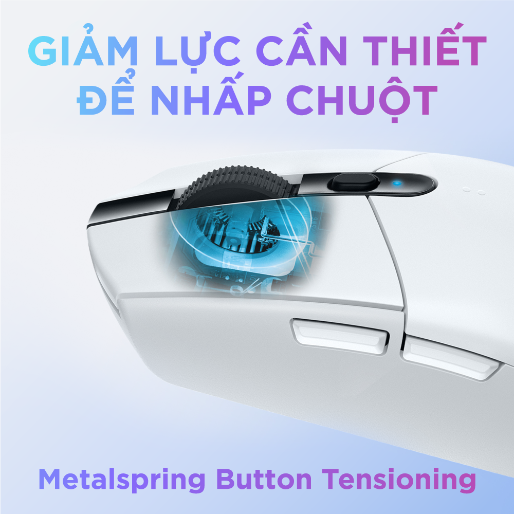 Chuột game không dây Lightspeed Logitech G304 - Cảm biến Hero, 12k DPI, nhẹ, 6 nút lập trình, on-board memory, pin 250h -Hàng Chính Hãng