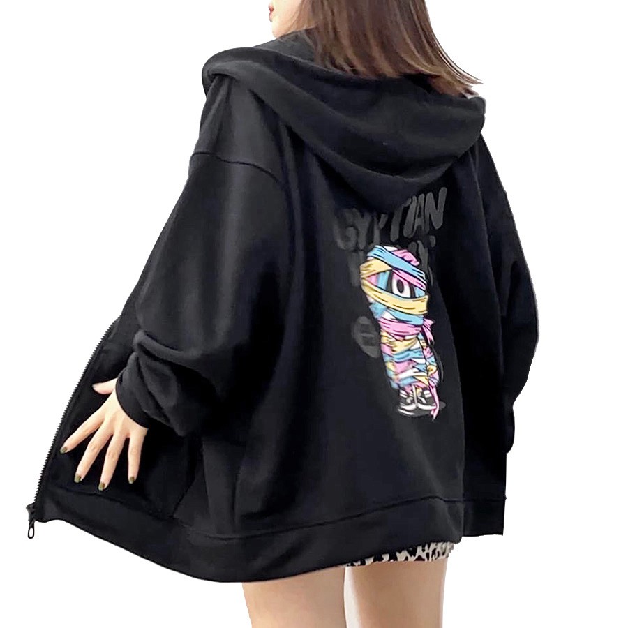 Aó nỉ hoodie full zip ( dây kéo) EGYPTIAN mặc cả thu đông và chống nắng 