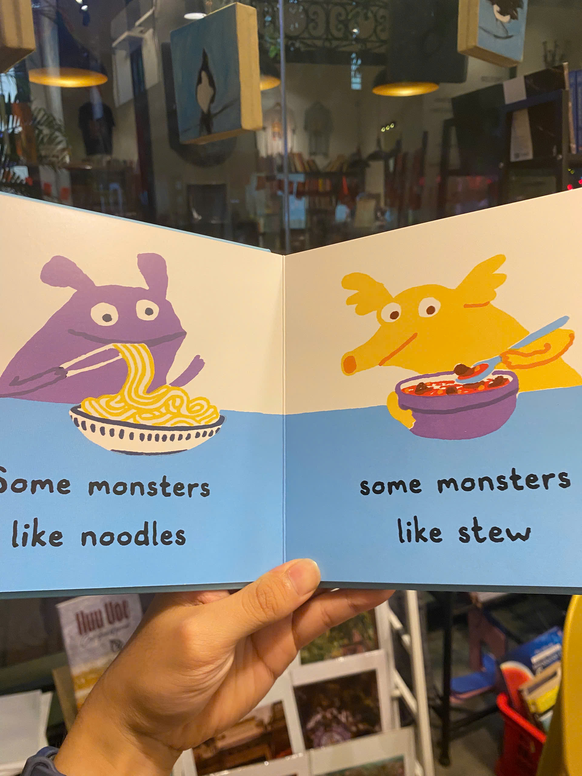 Sách - Monster Food: What Do Monsters Like To Eat by Daisy Hirst | Children's Funny Picture Book
