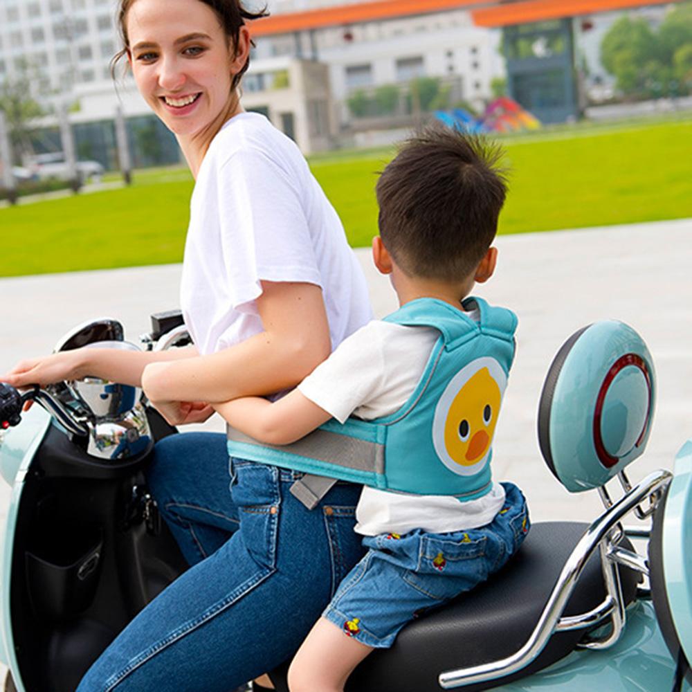 Di Động Ngăn Ngừa Rơi Có Thể Điều Chỉnh Dây Đai Bảo Vệ Hoạt Hình Trẻ Em An Toàn Đai Đi Xe Máy Điện Dây Đeo An Toàn Cho Bé