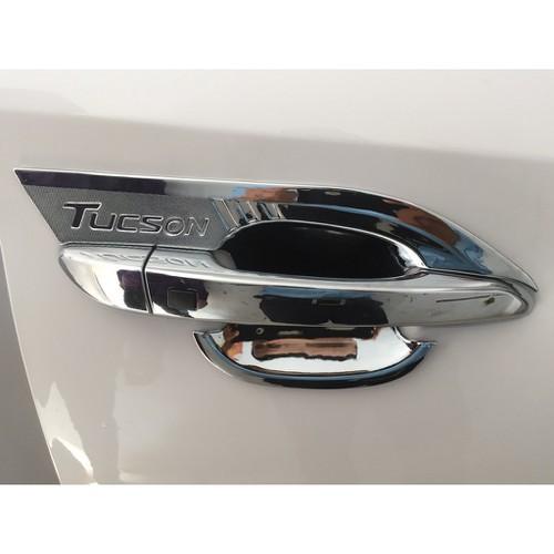 Bộ ốp tay nắm, hõm cửa xe Hyundai Tucson 2016-2021 -mạ Crom