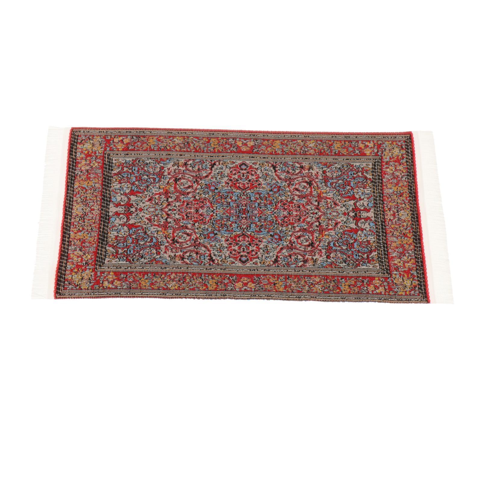 Dollhouse Carpet Home Dollhouse Area Rug for 1/12 Dollhouse Scene Decoration