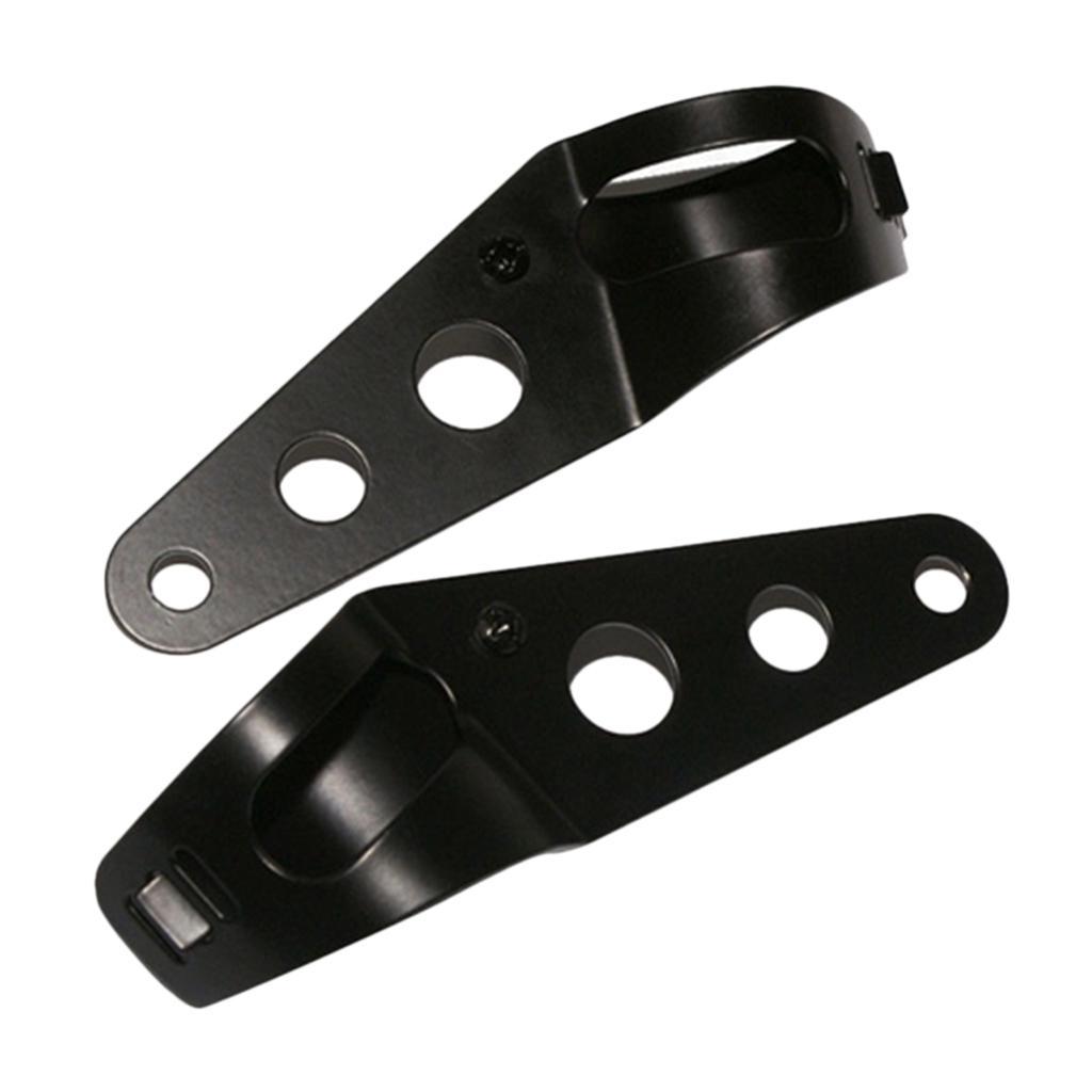 Motorcycle Headlight Bracket Fork Mount Bracket Universal Black
