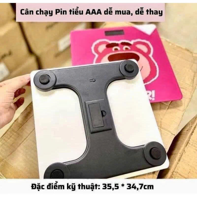 Cân Điện Tử ,Cân Sức Khỏe Gia Đình ,Hình Gấu Dâu Đáng Yêu ,Mi Ni ,Tiện Lợi Bền Đẹp ,Độ Chính Xác Cao