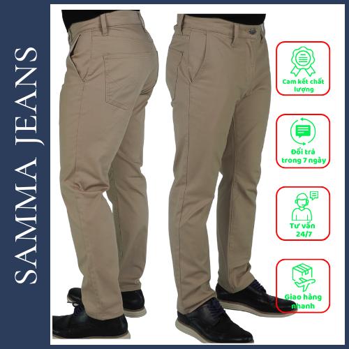 Quần Kaki Dáng Jean Q6, quần âu dáng jean siêu đẹp, phong cách sang trọng chĩnh hãng thương hiệu SAMMA JEANS - D/Gray(Xám đậm)