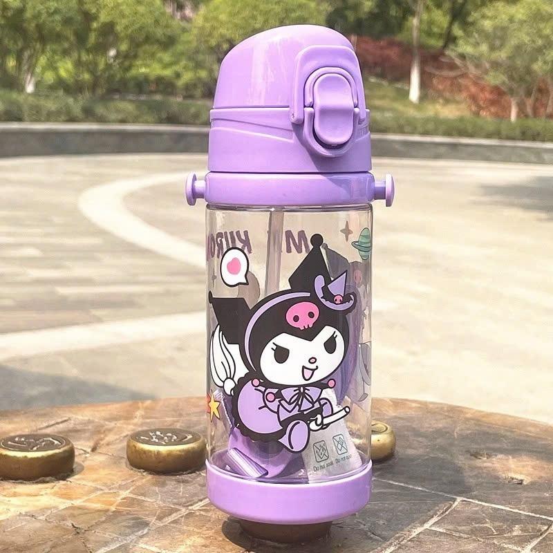 Bình đựng nước học sinh tiểu học,mẫu giáo họa tiết Kuromi, Melody, hàng cao cấp