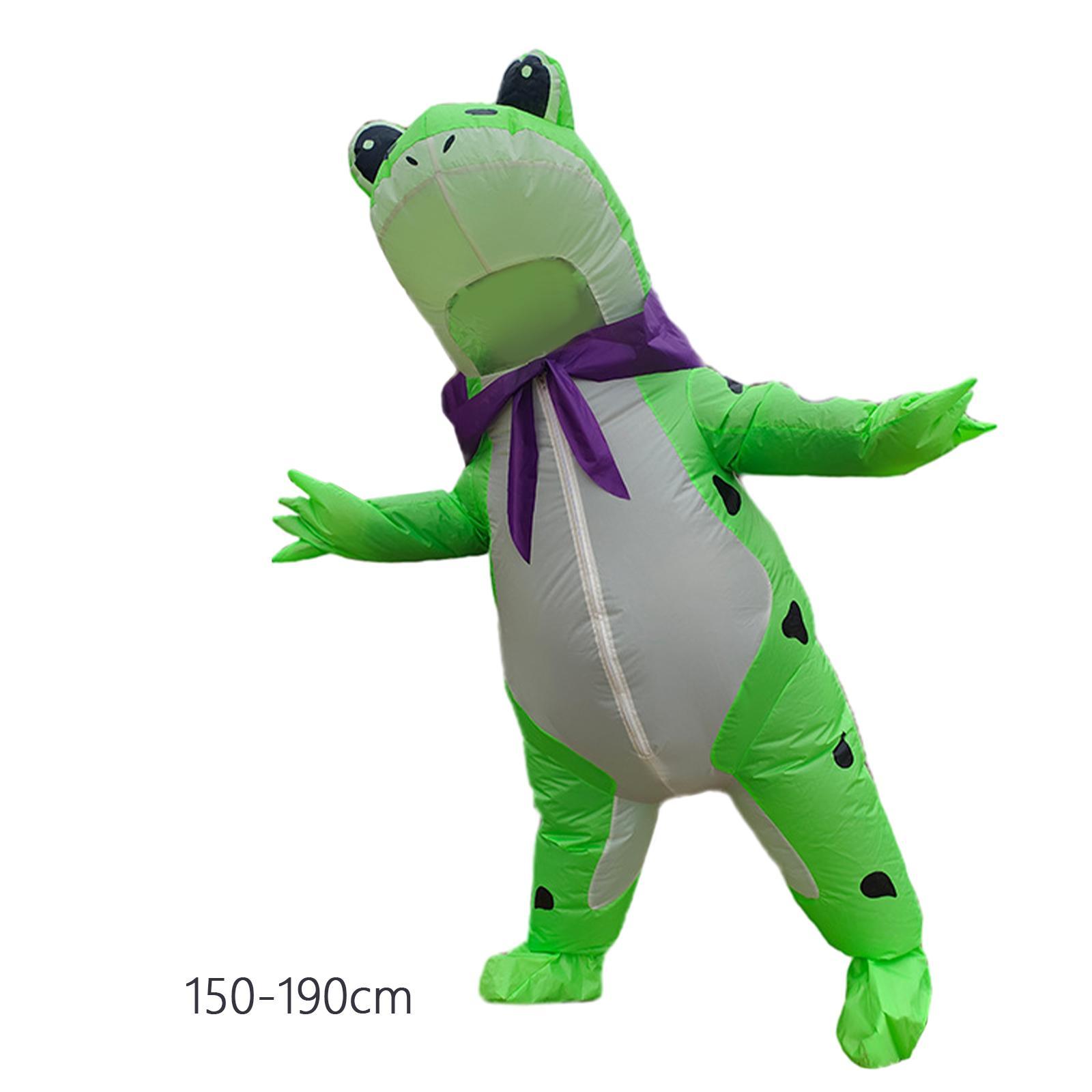Frog Inflatable Costume Soft Jumpsuit Cute for Masquerade Holiday Halloween
