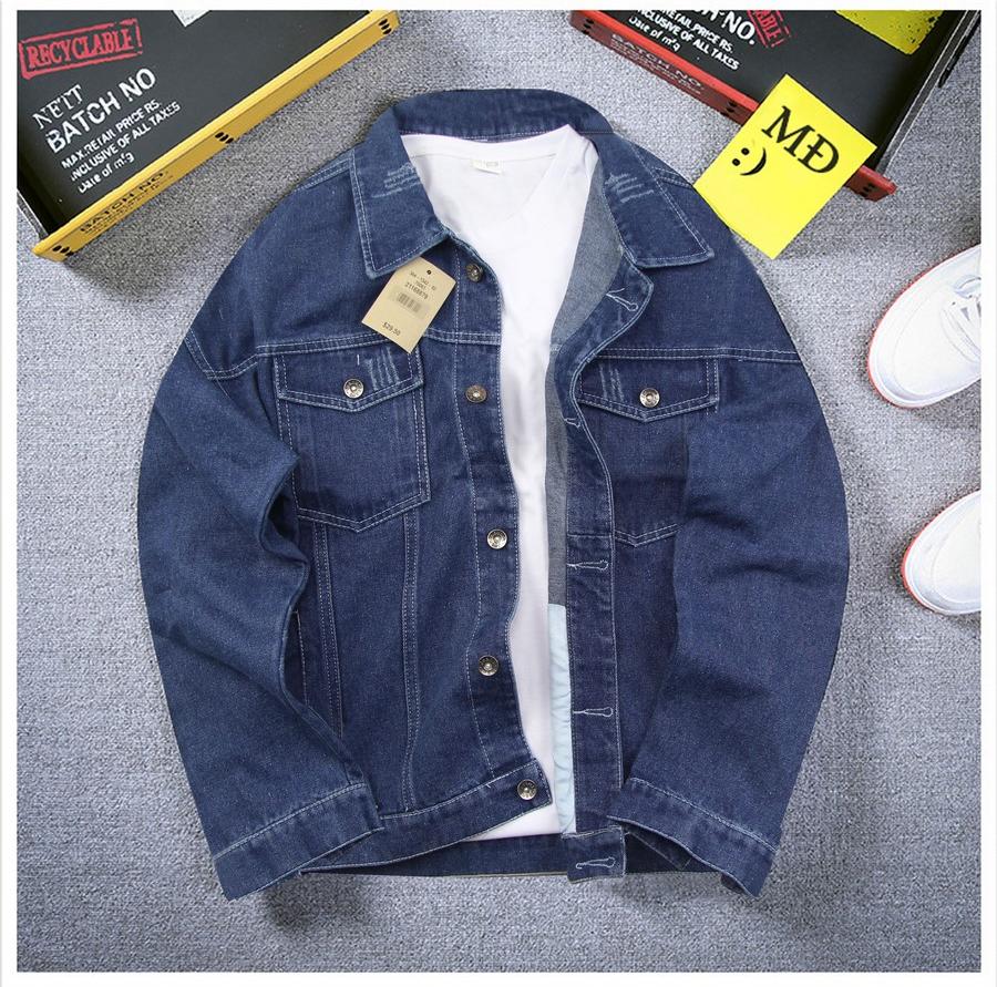 Áo Khoác Unisex jean nam Muidoi A257 (Xanh)