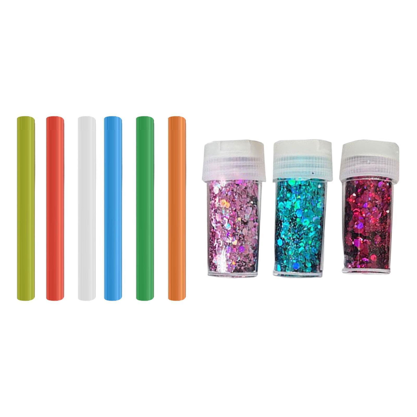 Multifunctional Sticky Ball Sequins Straws Embellishment Rainbow Colors Accessories Entertainment Reusable for DIY Craft Party Game Children