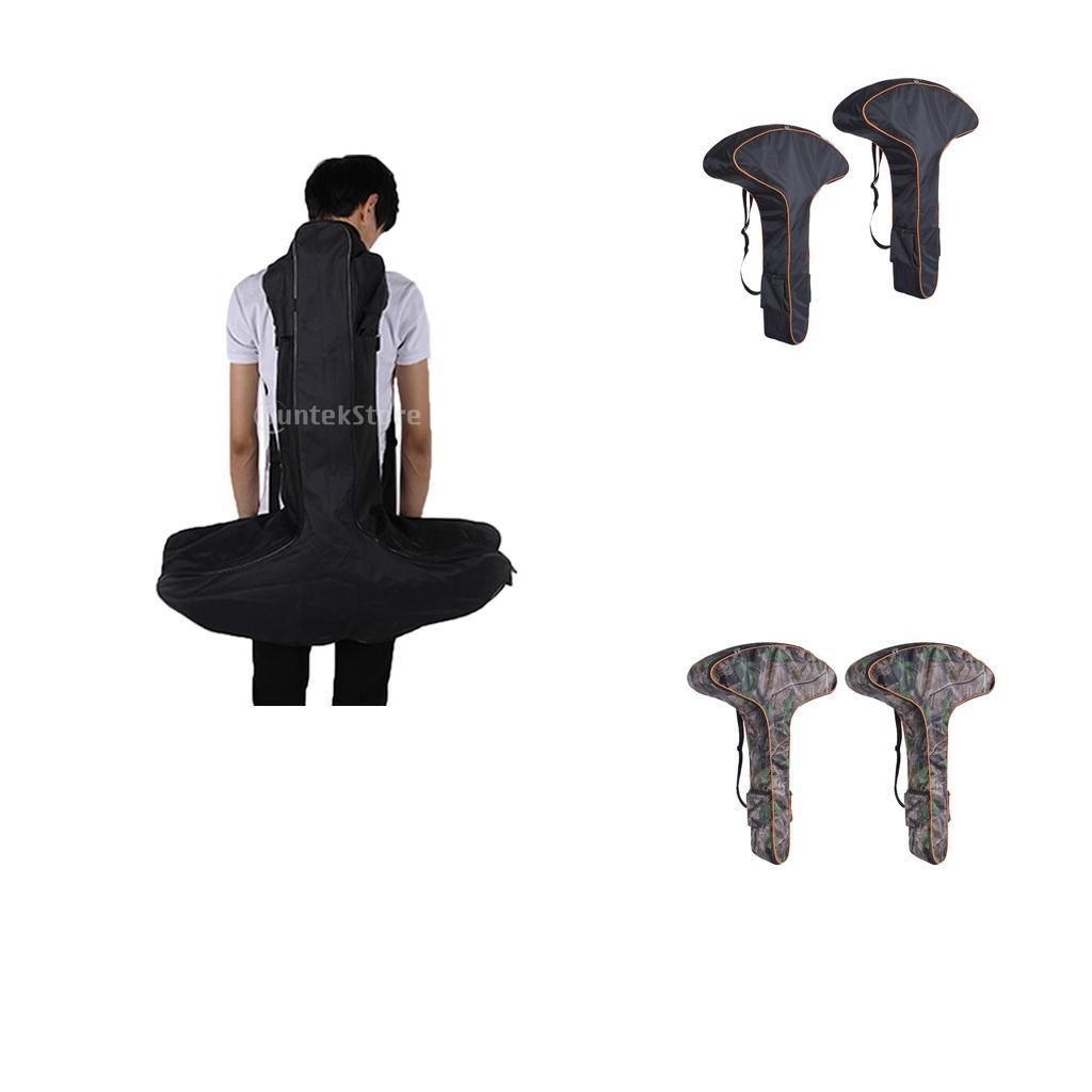 2pcs T-Shaped Bow Case, Lightweight Portable Outdoor Archery Carry Bag, Bow Carrier Protective Bag for Hunting