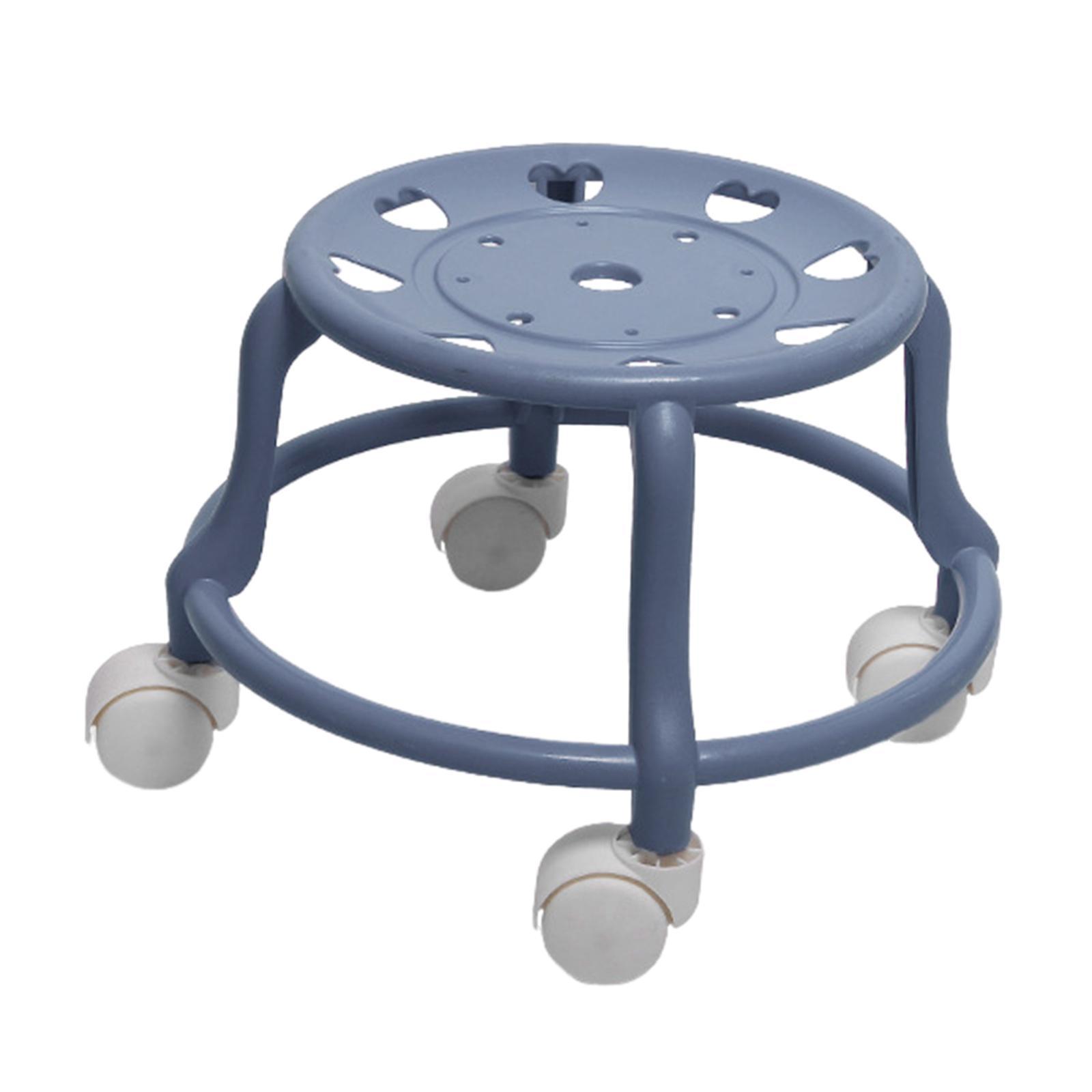 Low Roller Stool Comfortable Small with Universal Wheels for Kids and Adults
