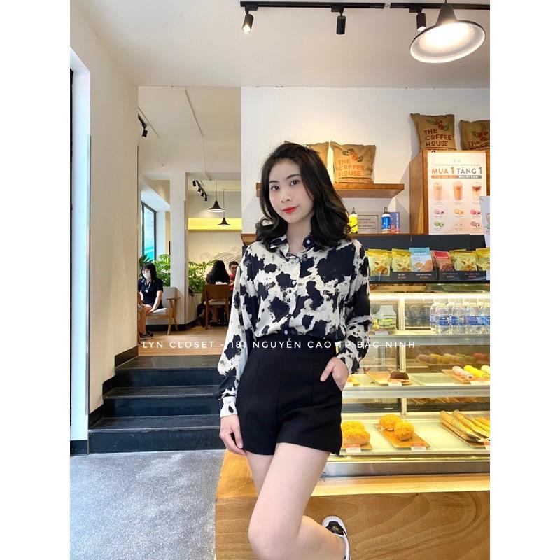 Áo sơ mi loang, sơ mi hoạ tiết ah