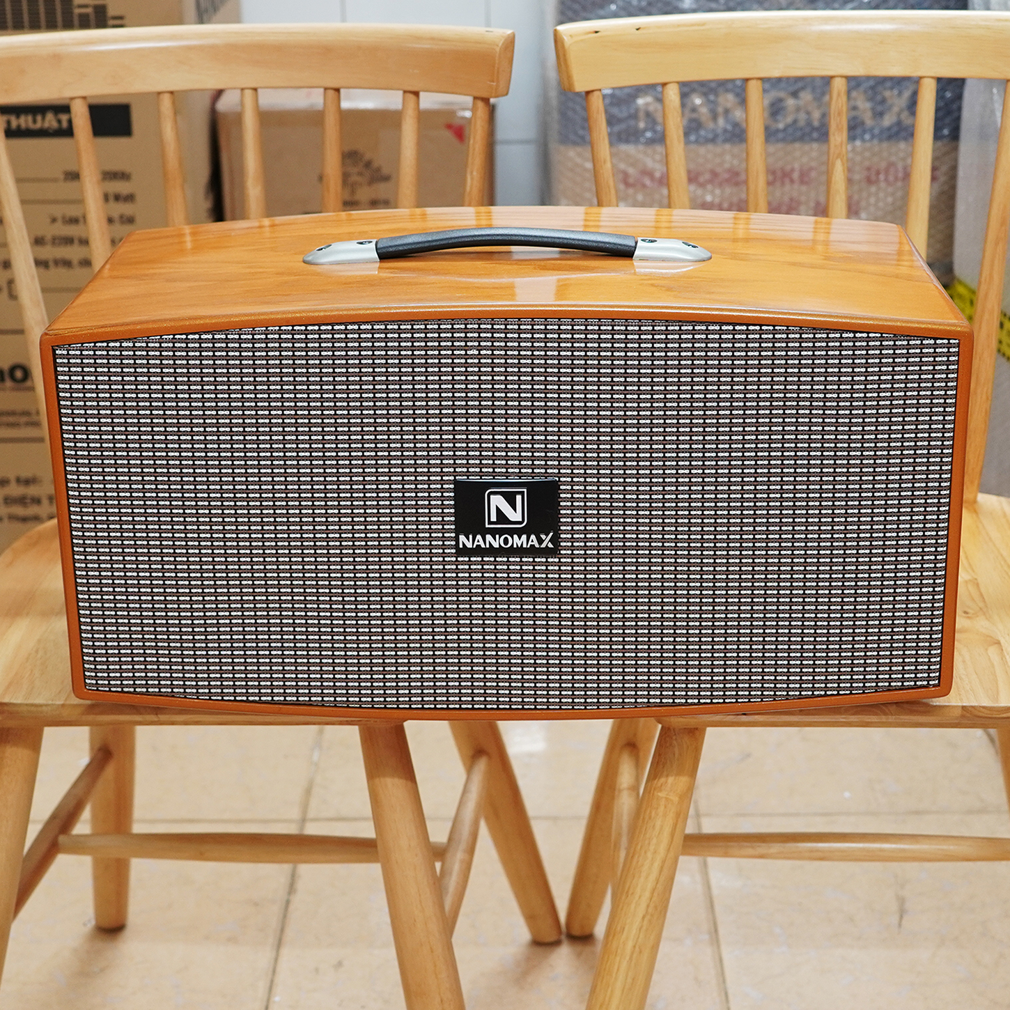 Loa Kéo Karaoke Xách Tay Nanomax X-320 X320 Bass Đôi 20cm Công Suất 520w Hàng Chính Hãng