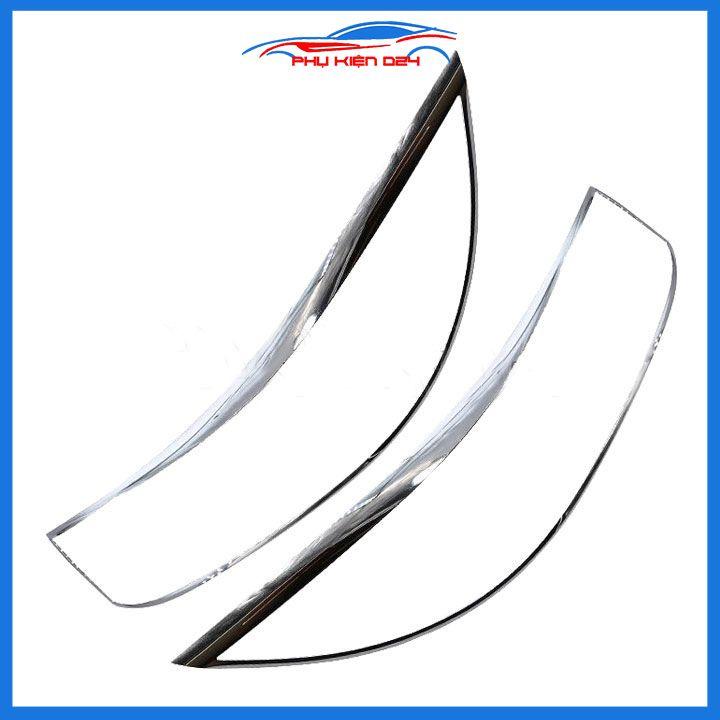 Ốp viền đèn pha hậu mạ crom Kia Sedona chống trầy trang trí bảo vệ xe