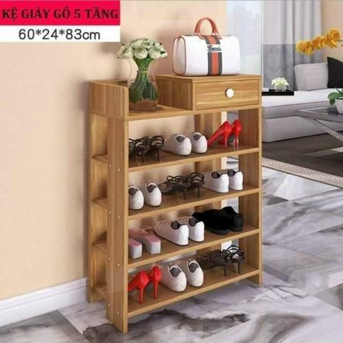 Kệ để giày dép gỗ 5 tầng cao cấp