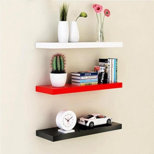 Bộ 3 kệ gỗ treo tường 3 thanh ngang Dài 30cm