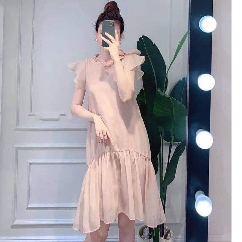 Váy bầu  tay bồng sang chảnh