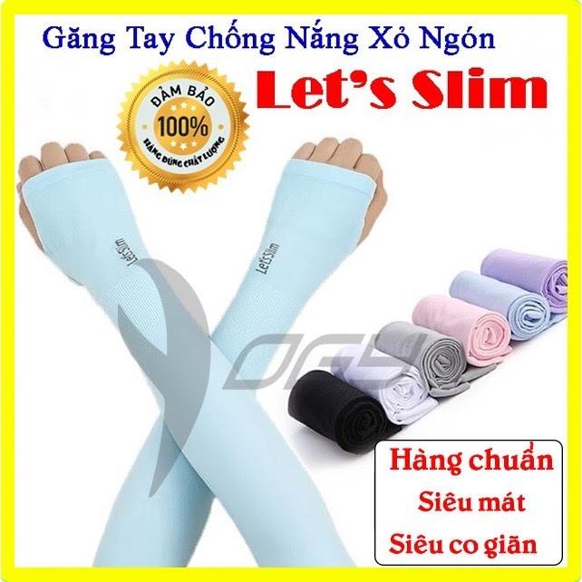 Găng tay chống nắng Let's Slim - Găng Tay Chống Nắng xỏ ngón Let's Slim Ngăn Tia UV