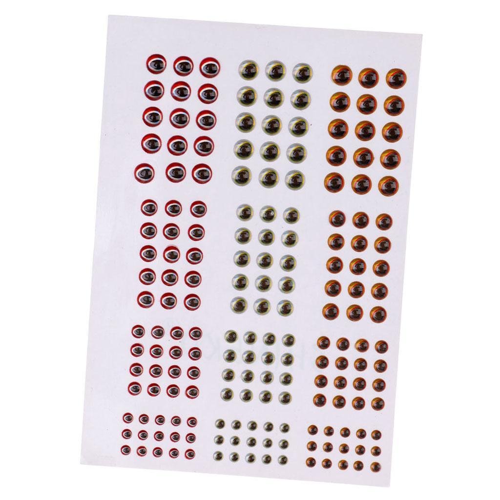 3D Epoxy Eyes  For Fishing Fly Tying Fishing Lures Crafts - Available in multiple Colors & Sizes - Lifelike 3D Fish Eyes!