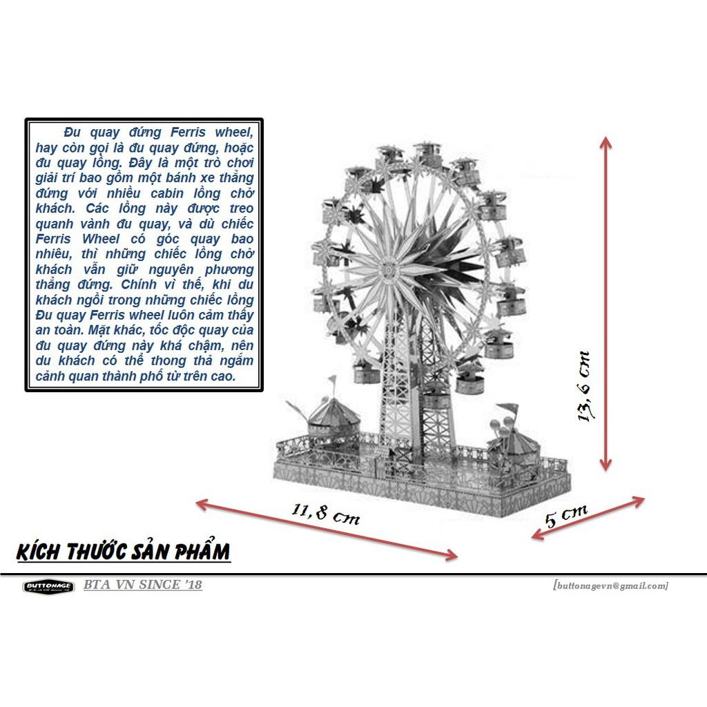 Mô Hình Lắp Ráp 3d Vòng xoay công viên