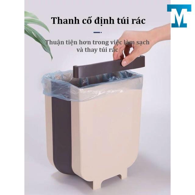 Thùng Rác Gấp Gọn Thông Minh, Treo Cửa Bếp Cửa Tủ Tiện Lợi