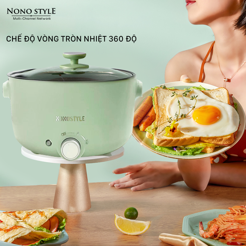 Nồi Điện Đa Năng Nonostyle (3L - 1000W) - Hàng Chính Hãng