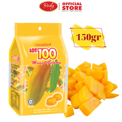 Kẹo Gummy Lot 100 Xoài Cocoaland (150g/Gói)