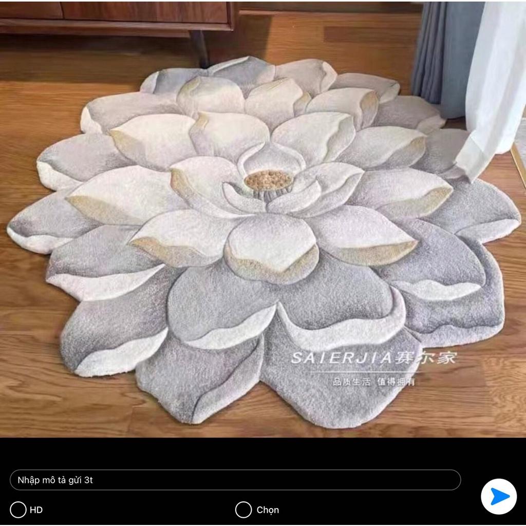 Thảm Trải Sàn Hình Bông Hoa