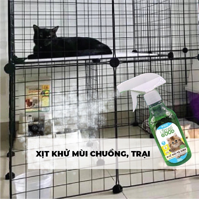 [TRỢ GIÁ] Xịt khử mùi hôi chó,mè mùi nước tiểu và phân chó, mèo chuồng chó, mèo không độc hại 300ml