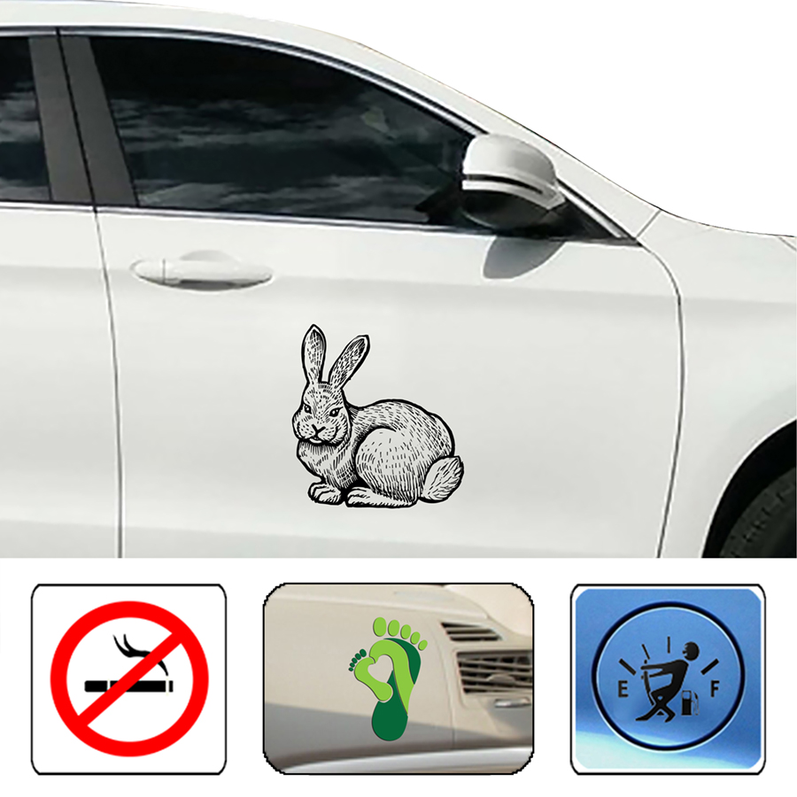 Sticker trang trí hình thỏ