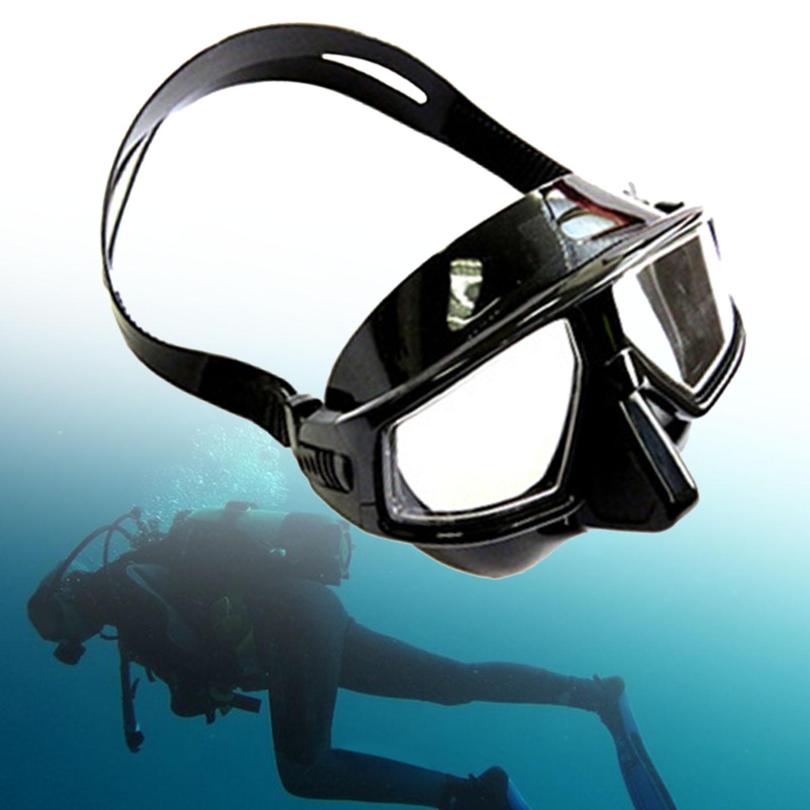 Dive Goggles Free Diving Goggles with Nose Cover Snorkel Goggles Panoramic Eyewear
