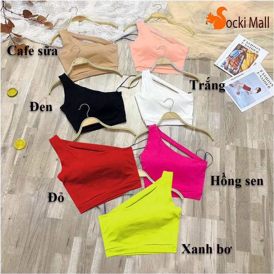 Áo thun bé gái, kiểu sport body ôm, kiểu lệch vai, phong cách thể thao - Quần áo trẻ em - SockiMall (210567)