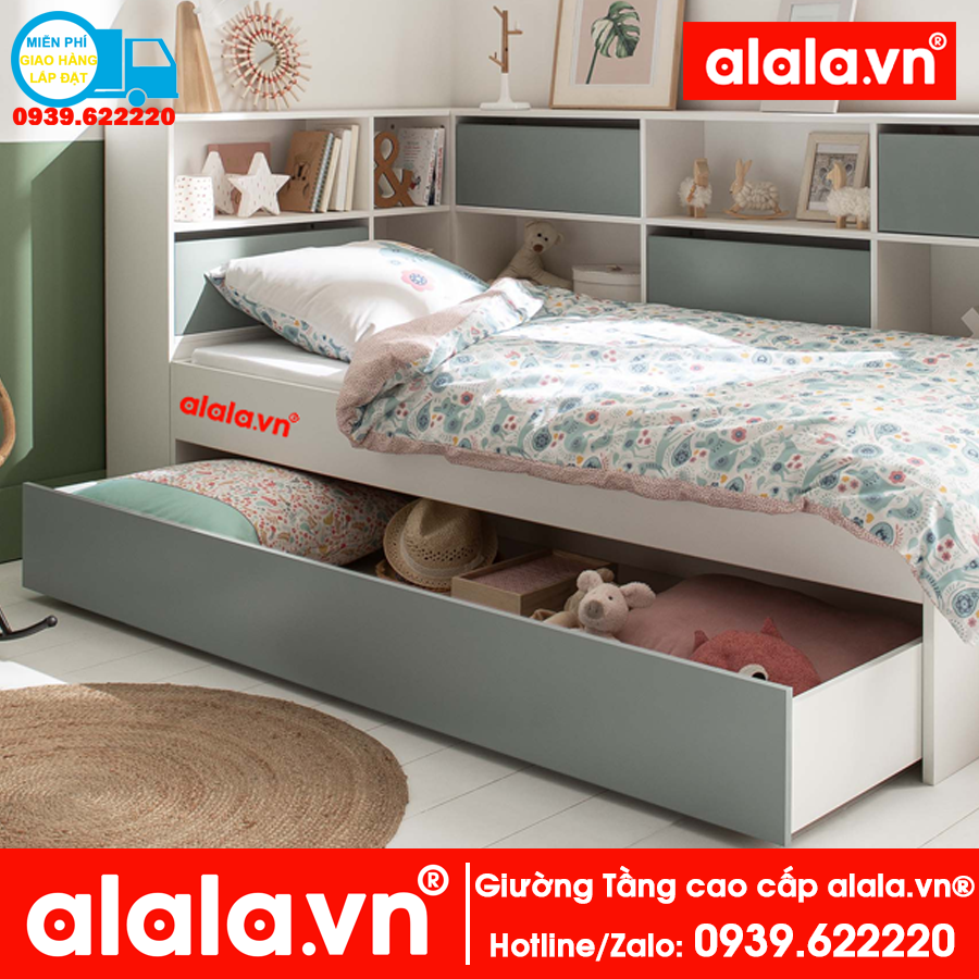 Giường tầng ALALA113 cao cấp - Thương hiệu alala.vn ( trên 1m2, dưới 1m)