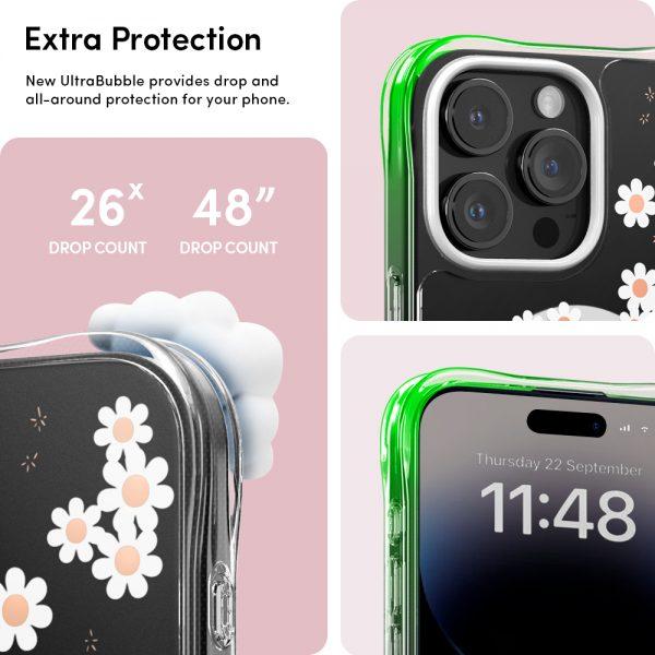 Ốp lưng cho iPhone 15 Pro Max Spigen Cecile Daisy Mag White - Hàng chính hãng