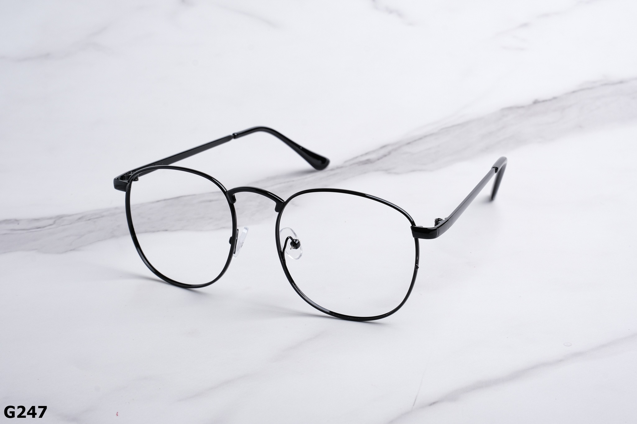 Gọng Kính Cận Dáng Vuông Bầu Ngố Unisex Hợp Kim G247