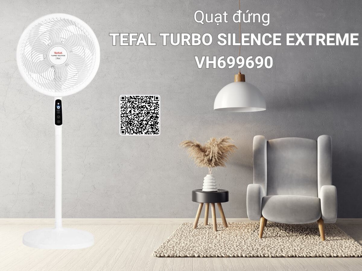 Quạt Đứng TEFAL Turbo Silence Extreme VH699690 hàng chính hãng