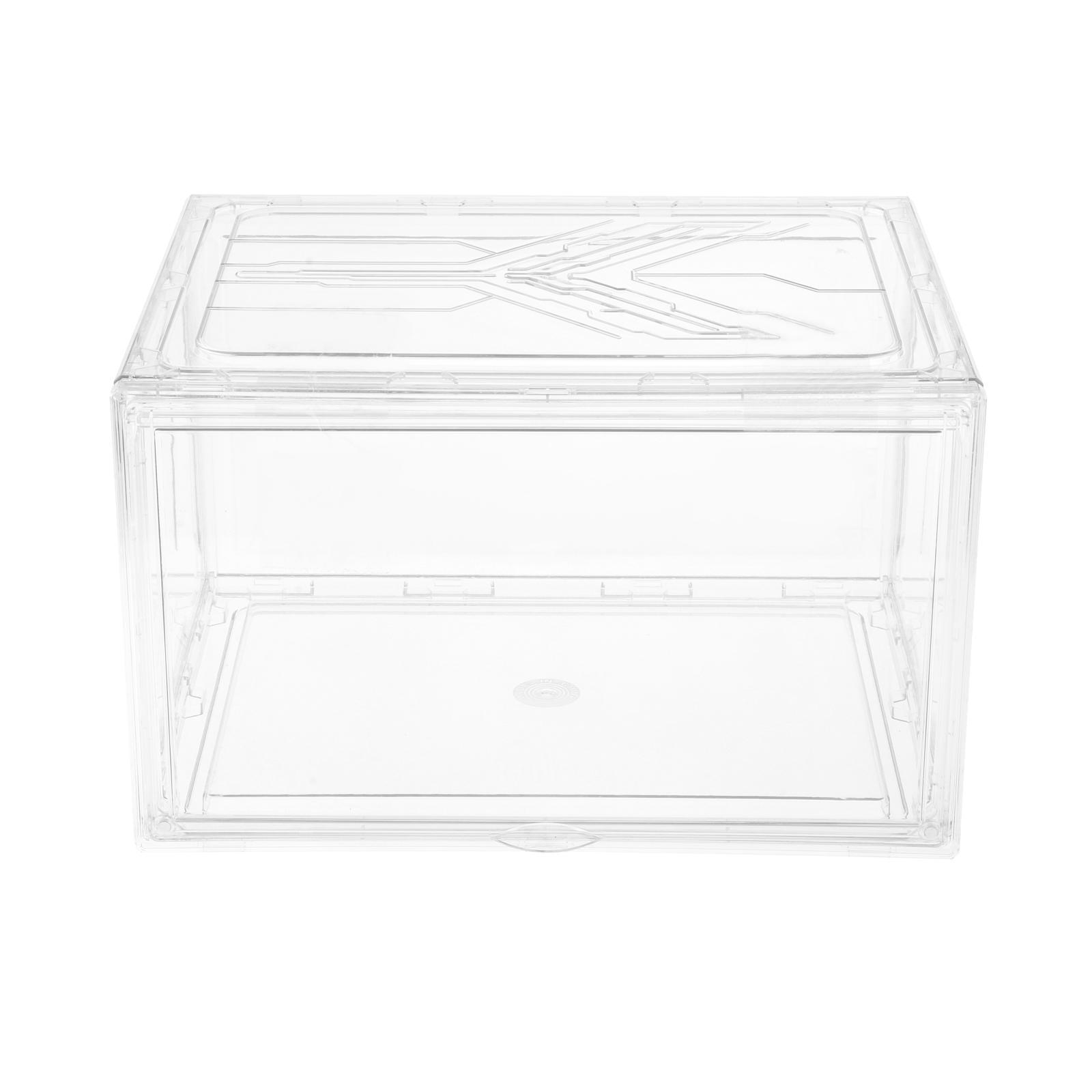 Shoe Box, Shoe Storage Boxes Clear Plastic Stackable, Shoe Organizer Containers with Lids for Women/Men